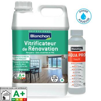 BLANCHON - Vitrificateur de rénovation - Pour parquets, sols stratifiés et PVC - 250ml +2,5L