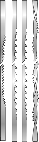 LEMAN - Kit de 12 lames de scie à chantourner à bout lisse (longueur : 130 mm)
