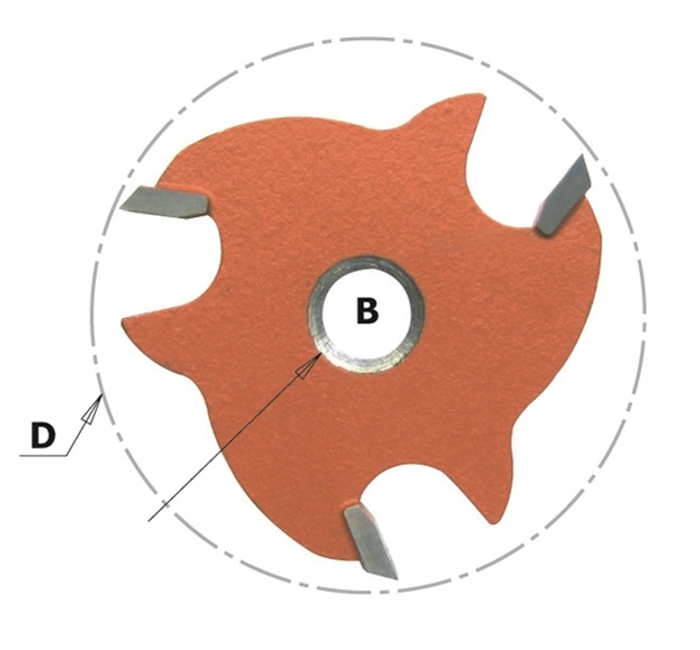 CMT - Fraises disque avec trou fraisé 45°