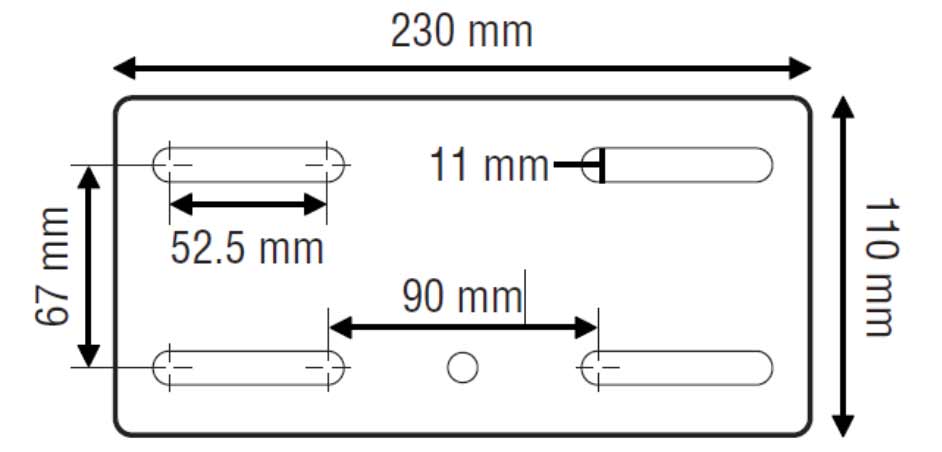 Dimensions et mesures des plaques de fixation pour les tours à bois