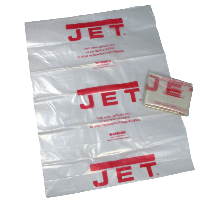 JET - Lot de 5 sacs de récupération plastiques Ø 800 x 1100 pour Aspirateurs DC1100A / 1900A