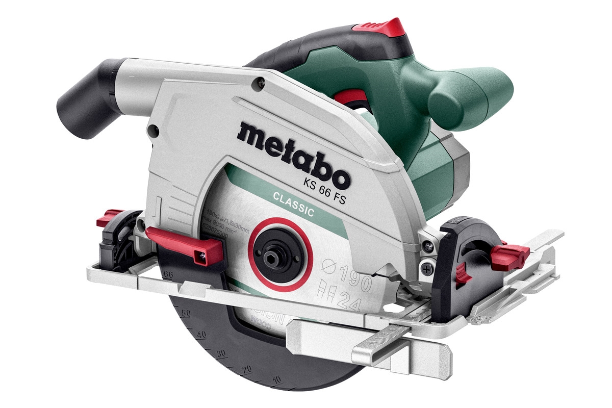 METABO - KS 66 FS Scie circulaire portative 1500 W - Prof. coupe 66 mm - Lame ø190x30 mm