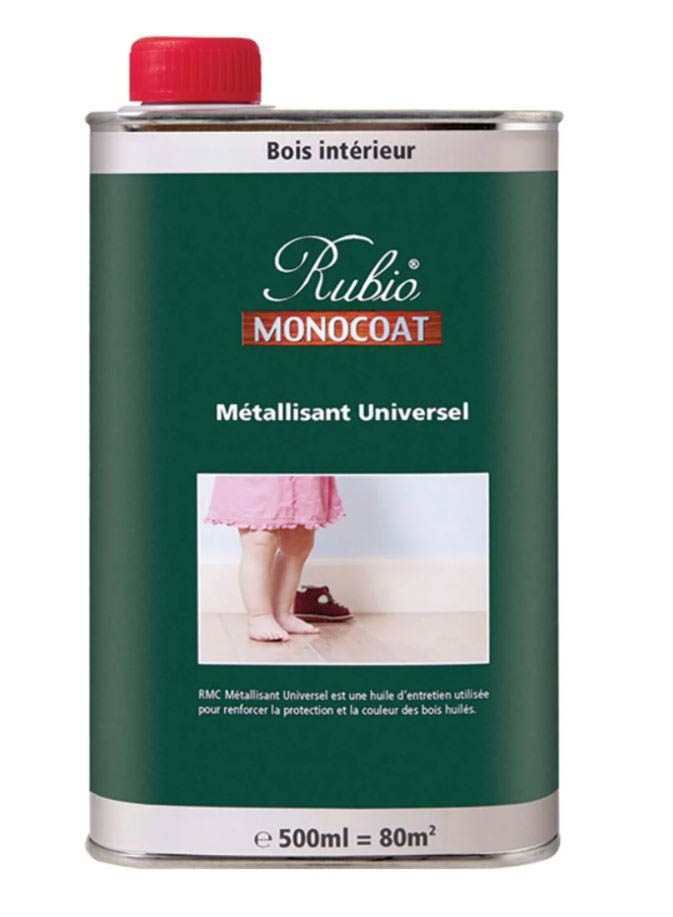 RUBIO MONOCOAT - Métallisant Universel - Huile de sur protection imperméabilisante et d'entretien pour surfaces huilées.