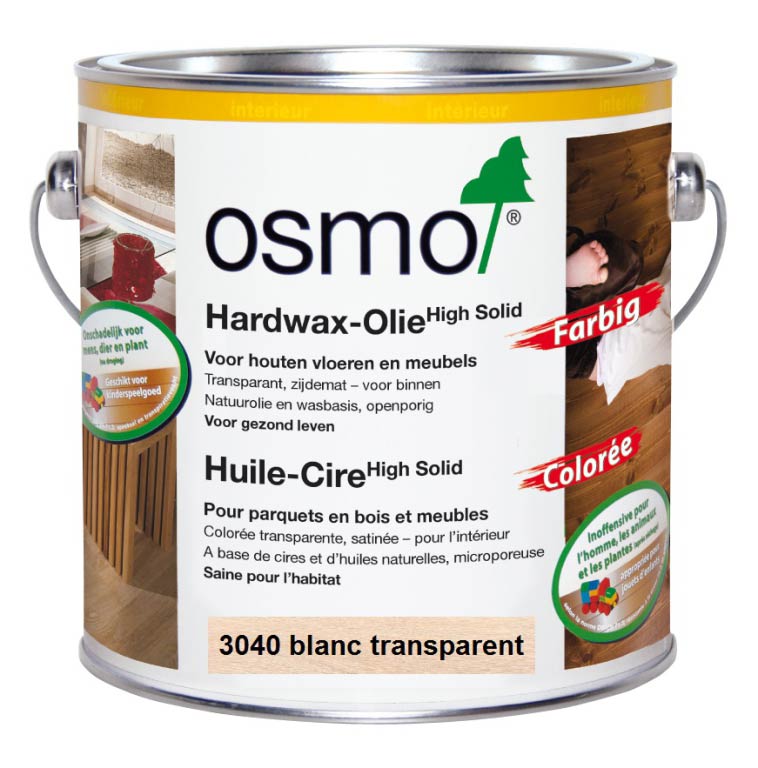 OSMO - Huile-Cire Colorée pour le bois - 7 couleurs au choix - 750 ml à 10 Litres