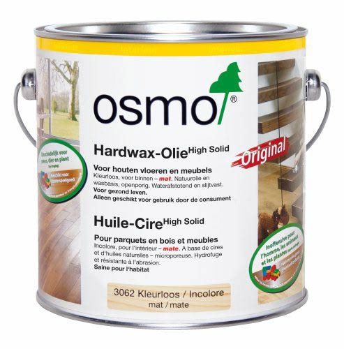 OSMO - Huile-Cire Originale pour le bois - Incolore 4 finitions au choix - 375 ml à 25 Litres