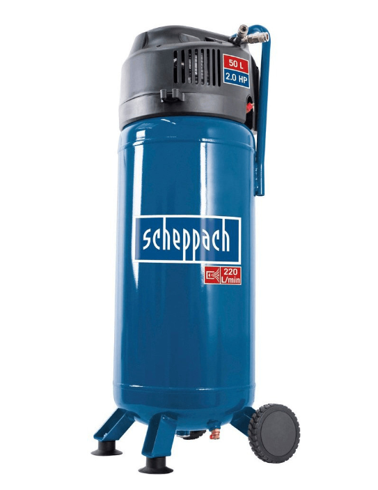 Scheppach - HC51V Compresseur Vertical 50L "sans huile" 10 bars 1,5 kW 2CV 145L/mm