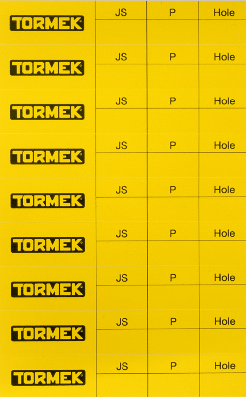 TORMEK - PL-01 Set d'Étiquettes de profil
