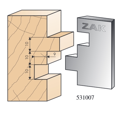 ZAK - Jeu de 2 fers N°531007 - Série 531 ASSEMBLAGE