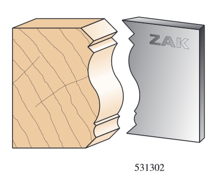 ZAK - Jeu de 2 fers N°531302 - Série 531 Couteaux de style Louis XIII