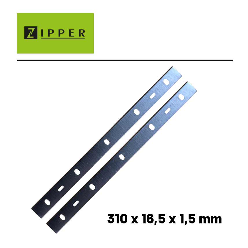 ZIPPER - Jeu de 2 Fers de Rechange pour Dégau-Rabot Zipper ZI-HB305