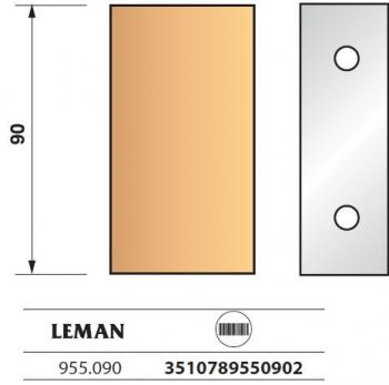 Leman - Jeu de 2 fers de toupie N° 090,  ht 90 mm