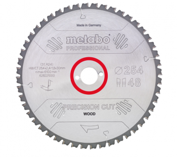 METABO - Lame de scie « power cut wood - professional », 315x30 Z84 (denture) WZ 10°