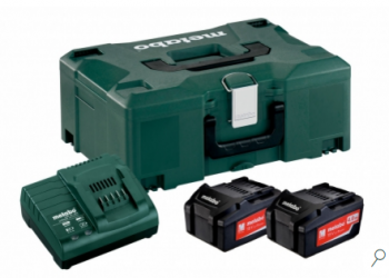Métabo - Pack énergie : 2 batteries 18 V Li-Power 4.0 Ah, 1 chargeur ASC 30 - 36 V + 1 Métaloc