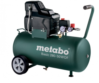 METABO - Basic 280-50 W OF Compresseur pneumatique 1700W - 8 bar - 50L - 130L / min