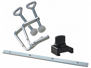 Kit d'accessoires pour le raccordement de 2 rails KITY-SCHEPPACH (2 serre-joints, 1 prolongateur pour assemblage de 2 rails, 1 butée anti-recul)