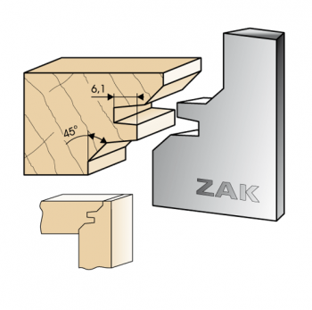 ZAK - ZAK531014 Jeu de 2 fers pour P.O HT50 ZAK - Série 531 ASSEMBLAGE