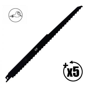 LEMAN - 5 lames de scie sabre (longueur : 230 mm)