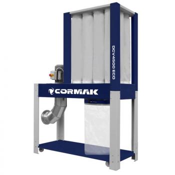 CORMAK - DCV4500Eco - Aspirateur à Copeaux Industriel 4500m3/h - Haut degré de filtration - 400V