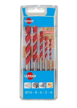 Leman - Coffret 5 forets cylindriques Multi-matériaux