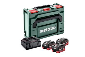 Métabo - Pack énergie : 3 batteries 18 V LiHD 5.5 Ah, 1 chargeur rapide ASC Ultra - 36 V + 1 Métaloc
