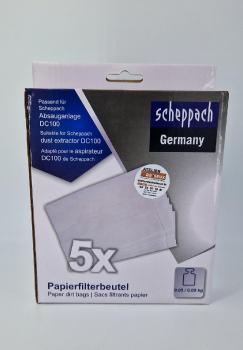 SCHEPPACH - Sacs de récupération en papier pour DC100 (Lot de 5 sacs)