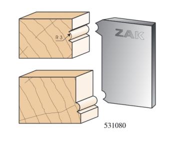ZAK - Jeu de 2 fers N°531080 - Série 531 Mouchette