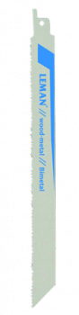 LEMAN - 5 lames de scie sabre (longueur : 210 mm)