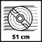 EINHELL - GC-PM 51/3 S HW-E Tondeuse à gazon thermique tractée 51 cm 170 cc 2,7kW 1800m²